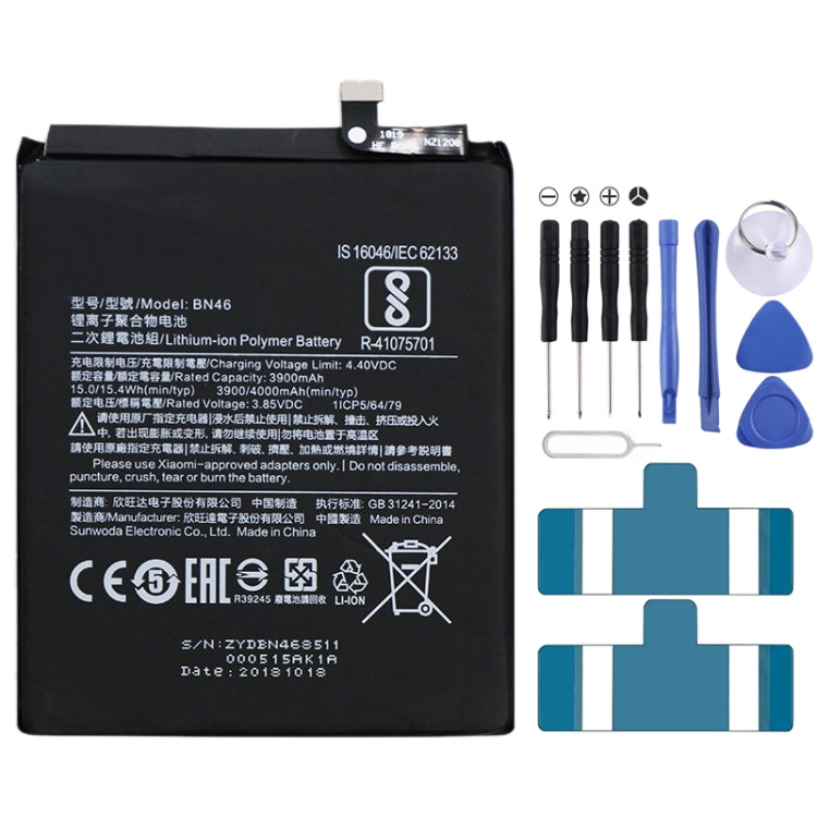 BN46 3900mAh Lithium Polymer Battery for Xiaomi Redmi 7 / Redmi Note 6 / Redmi Note 8 / Redmi Note 8T, For Xiaomi Redmi 7 BN46 3900mAh Lithium Polymer Battery for Xiaomi Redmi 7 / Redmi Note 6 / Redmi Note 8 / Redmi Note 8T, For Xiaomi Redmi 7